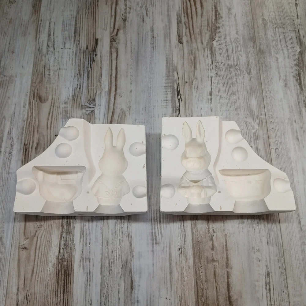 Kentucky‎ Mold Shop K-162 Rabbit Box Ceramic Slip Casting Plaster Mold Vintage